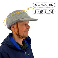 Vizorz SwitchCap casques de v&eacute;lo - Grey woolly cap