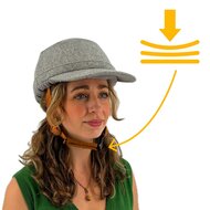 Vizorz SwitchCap casques de v&eacute;lo - Grey woolly cap
