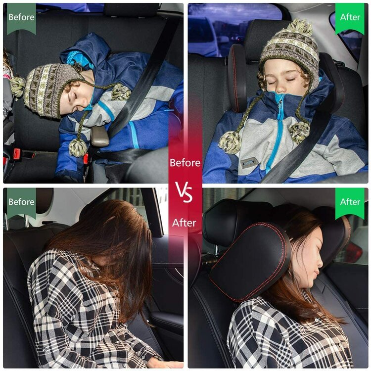 Appui-t&ecirc;te / Appui-nuque / Coussin de voiture universel pour appui-t&ecirc;te