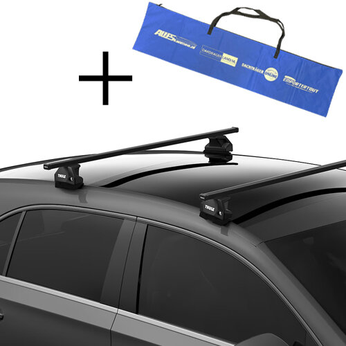 Thule barres de toit Mercedes C-Klasse (W204 avec verri&egrave;re) 4 portes Berline 2007 - 2014