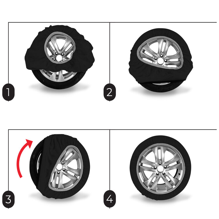 Chaussettes &agrave; neige pour la taille des pneus 235/70R14