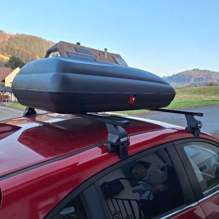 ArtPlast coffre de toit 320 liter + PerfectFit barres de toit Audi A3 Sportback 2013 - 2020