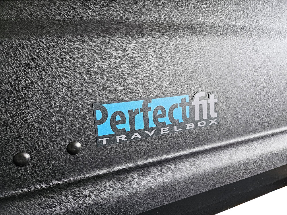 PerfectFit coffre de toit 440 Litre + PerfectFit Barre de toits Audi A3 Sportback &agrave; partir de 2020