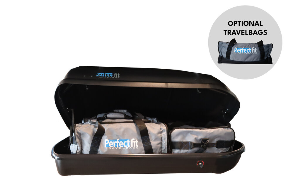 PerfectFit coffre de toit 400 litre + PerfectFit barres de toit Byd Seal U &agrave; partir de 2024