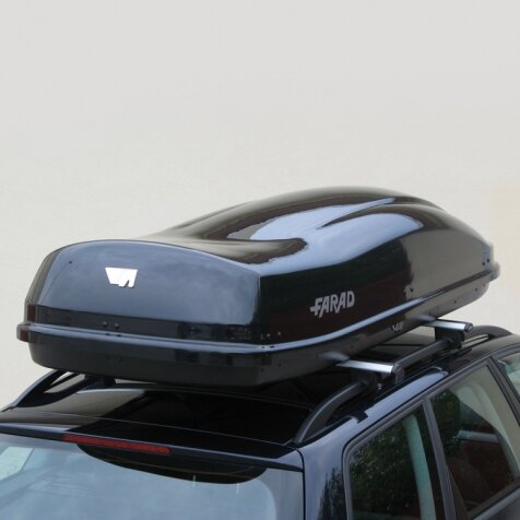 Farad Coffre de toit Marlin Noir Brillant N11 530 Litre