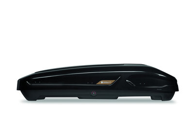 Coffre de toit 400 Litre Modula Falcon noir brillant