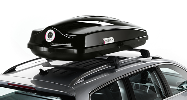Coffre de toit 430 Litre Modula Ciao noir brillant