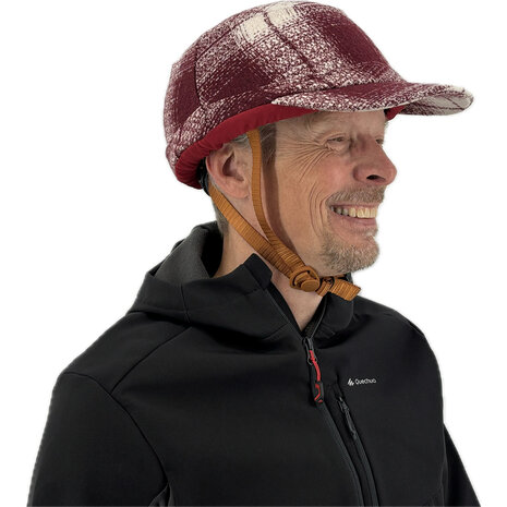 Vizorz SwitchCap casques de v&eacute;lo - Woolly cherry cap