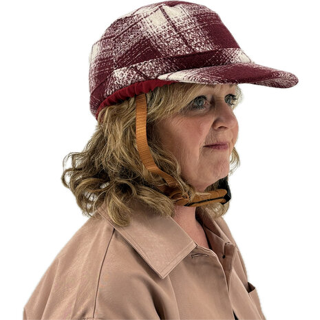 Vizorz SwitchCap casques de v&eacute;lo - Woolly cherry cap
