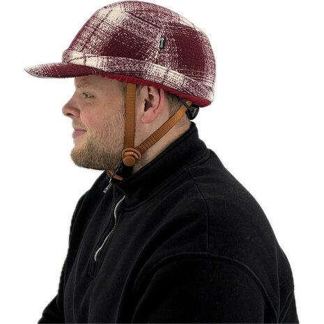 Vizorz SwitchCap casques de v&eacute;lo - Woolly cherry cap