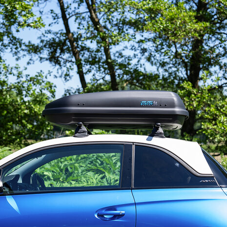 Coffre de toit 400 litres Perfect Fit Travelbox Noir mat