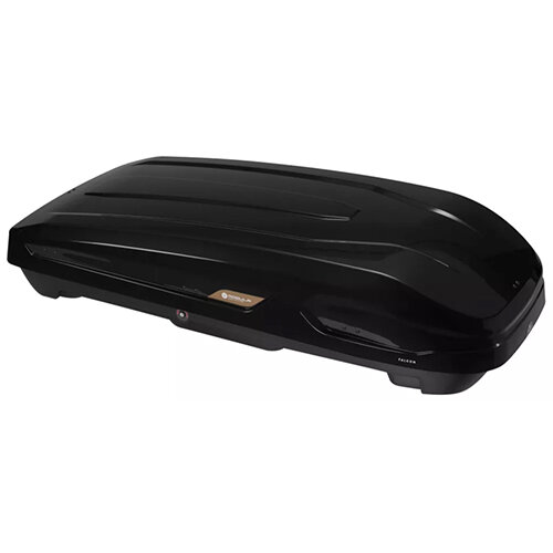 Coffre de toit 550 Litre Modula Falcon noir brillant