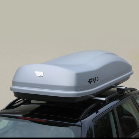 Farad Coffre de toit Marlin Gris Mat N11 530 Litre