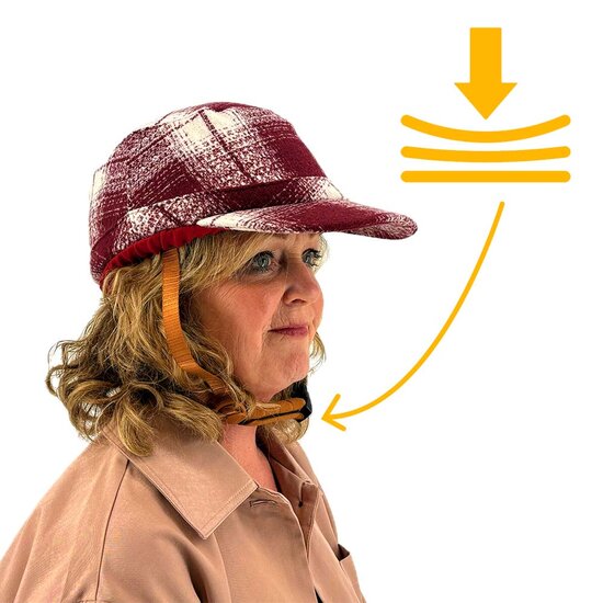 Vizorz SwitchCap casques de v&eacute;lo - Woolly cherry cap