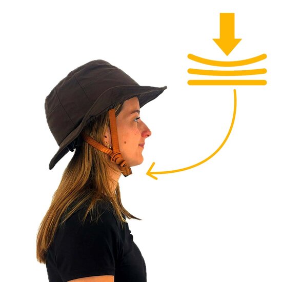 Vizorz SwitchCap casques de v&eacute;lo - Brown sunny classic