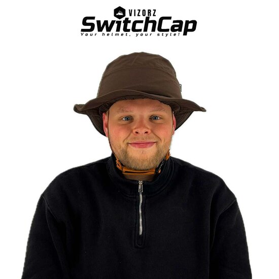 Vizorz SwitchCap casques de v&eacute;lo - Brown sunny classic