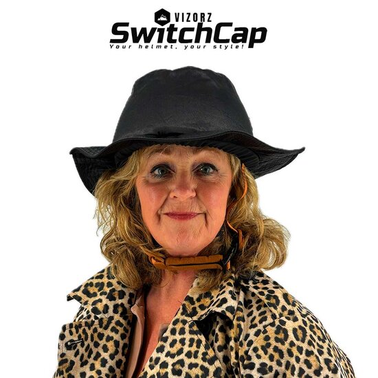 Vizorz SwitchCap casques de v&eacute;lo - Black shiny classic
