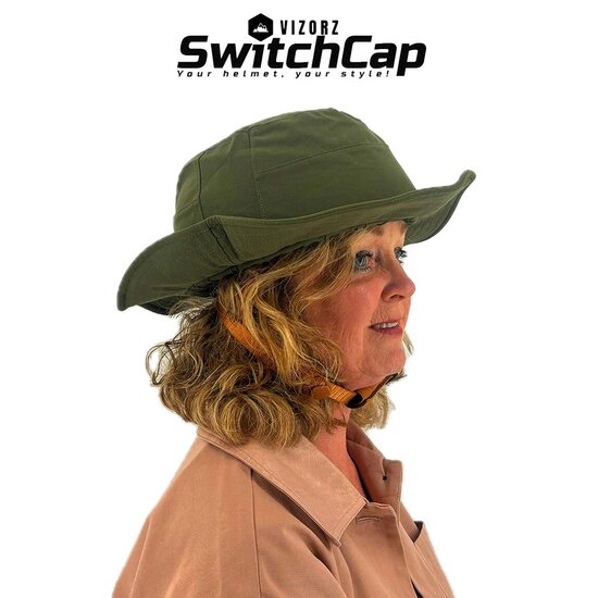 Vizorz SwitchCap casques de v&eacute;lo - Green sunny classic