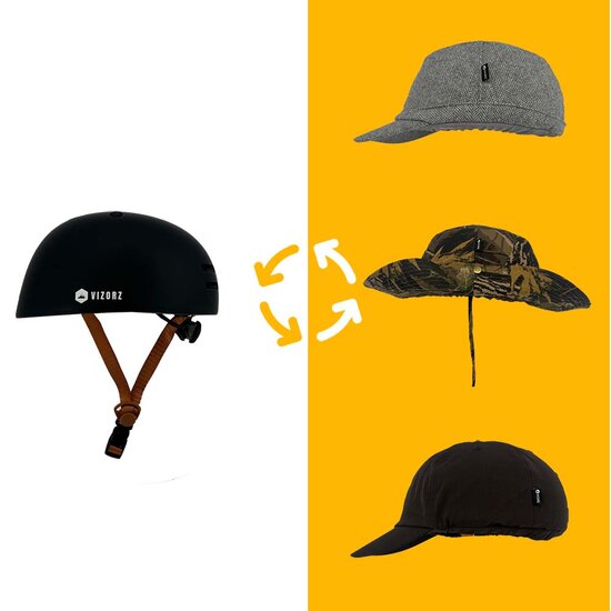 Vizorz SwitchCap casques de v&eacute;lo - Blue sunny classic