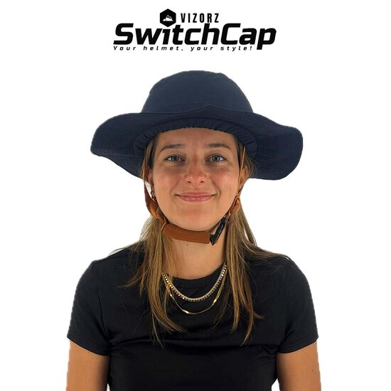 Vizorz SwitchCap casques de v&eacute;lo - Blue sunny classic
