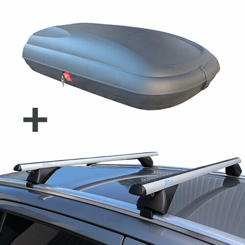 ArtPlast coffre de toit 320 litre + PerfectFit barres de toit Audi A6 Avant &agrave; partir de 2019