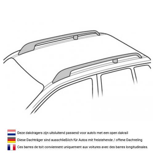 Coffre de toit PerfectFit 400 Litre + Barre de toit Citroen C3 X-TR MPV 2004 - 2008