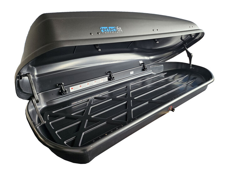 PerfectFit coffre de toit 440 Liter + Nordrive barres de toit Peugeot 308 5 portes hayon 09/2007 - 09/2013
