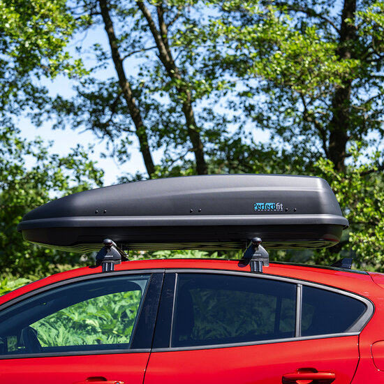 PerfectFit coffre de toit 440 Liter + Nordrive barres de toit Peugeot 308 break 05/2014 - 08/2021