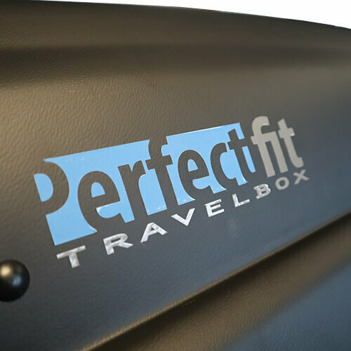 PerfectFit coffre de toit 500 litre + PerfectFit barres de toit Peugeot 4008 2012 - 2017