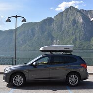 Farad Coffre de toit Koral Gris Brillant N19 400 Litre