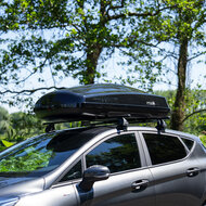 Coffre de toit 430 Litre Modula Ciao noir brillant