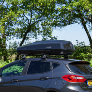 Coffre de toit 430 Litre Modula Ciao noir brillant