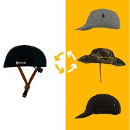 Vizorz SwitchCap casques de v&eacute;lo - Woolly cherry cap