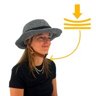 Vizorz SwitchCap casques de v&eacute;lo - Grey woolly stylish