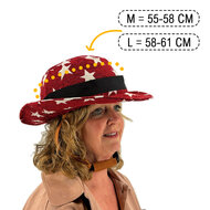 Vizorz SwitchCap casques de v&eacute;lo - Red stars stylish