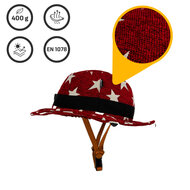 Vizorz SwitchCap casques de v&eacute;lo - Red stars stylish