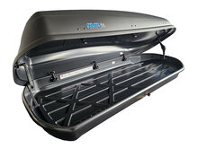 PerfectFit coffre de toit 440 Litre + PerfectFit Barre de toits Volvo V60 Cross Country 2015 - 2018