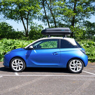 Coffre de toit PerfectFit 400 Litre + Barre de toit PerfectFit Toyota Yaris 3 portes 1999 - 2005