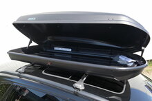 PerfectFit coffre de toit 500 liter + PerfectFit barres de toit BMW i5 Touring &agrave; partir de 2024