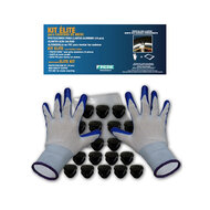 Set de protection pour jantes &ndash; Gants, clips en plastique et tapis de genou.