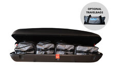 ArtPlast coffre de toit 400 litre + PerfectFit barres de toit Peugeot 4008 2012 - 2017