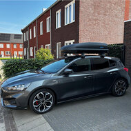 PerfectFit coffre de toit 440 litre + PerfectFit barres de toit Peugeot 5008 &agrave; partir de 2017