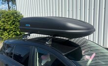 PerfectFit coffre de toit 440 litre + PerfectFit barres de toit Peugeot 308 2014 - 2021