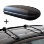 Coffre de toit PerfectFit 400 Liter + Barre de toit Seat Altea XL/Freetrack MPV 2006 - 2015