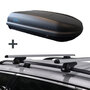 Coffre de toit PerfectFit 400 Litre + Barre de toit PerfectFit Peugeot 308 SW break 2008 - 2013