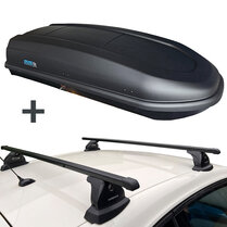 PerfectFit coffre de toit 440 Liter + Nordrive barres de toit Fiat Ulysse - Met T-track MPV 01/1994 - 12/2010 PerfectFit coffre de toit 440 Liter + Nordrive barres de toit Fiat Ulysse - Met T-track MPV 01/1994 - 12/2010