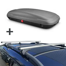 ArtPlast coffre de toit 400 litre + Nordrive barres de toit BMW X7 à partir de 03/2019