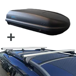 PerfectFit coffre de toit 400 litre + Nordrive barres de toit Chevrolet Matiz 01/2005 - 01/2010