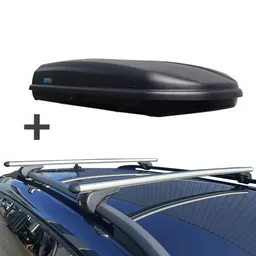 PerfectFit coffre de toit 500 litre + Nordrive barres de toit Renault Express à partir de 06/2021