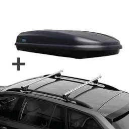 PerfectFit coffre de toit 500 litre + Nordrive barres de toit Ford Explorer 06/2020 - 11/2023